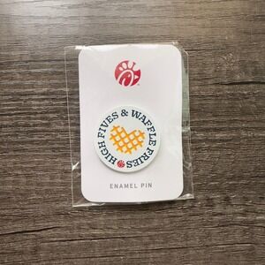 Chick-fil-A Enamel Pin "High Fives & Waffle Fries" Lapel Pin Collectible